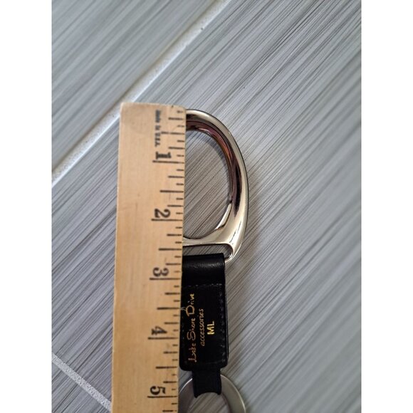 Lake Shore Drive Black & Silver Metal Circle Link Belt Adjustable 38 Inches - Picture 8 of 8